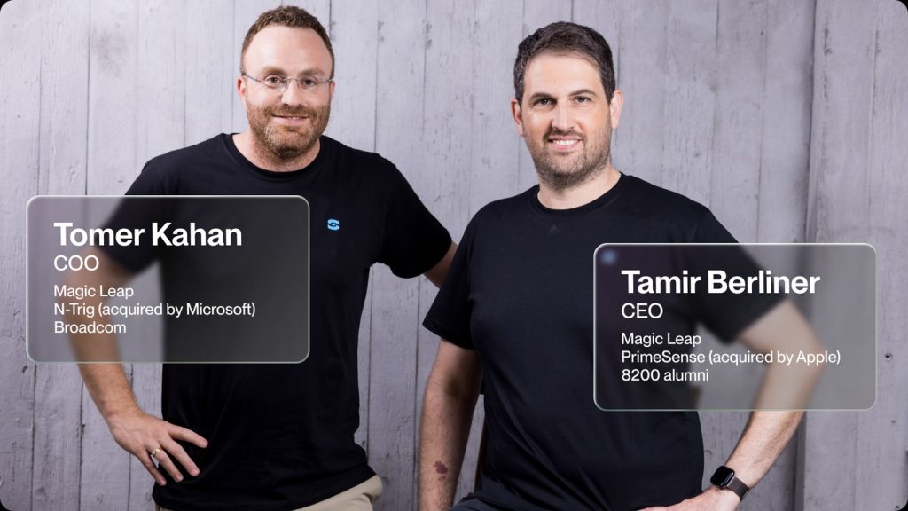 Sightful founders Tomer Kahan and Tamir Berliner standing next to eachother